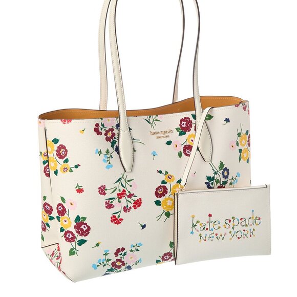 kate spade new york All Day Bouquet Toss Large Tote - Halo White - Picture 3 of 6